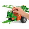 Accesorio para modelo BRUDER Amazone UX 5200 a escala — pieza de plástico verde y naranja