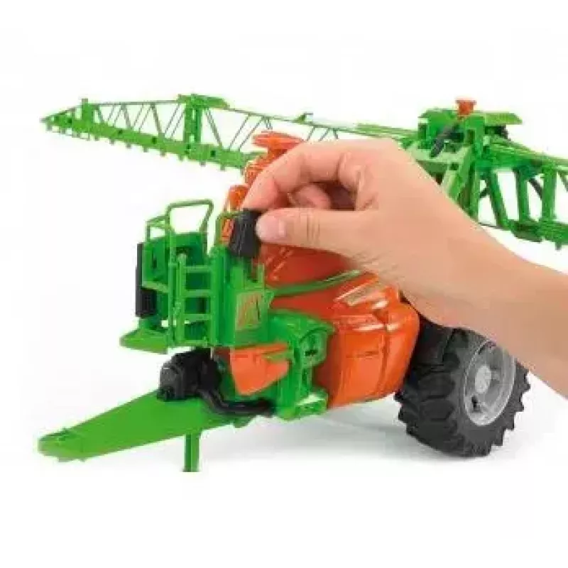 Accesorio para modelo BRUDER Amazone UX 5200 a escala — pieza de plástico verde y naranja