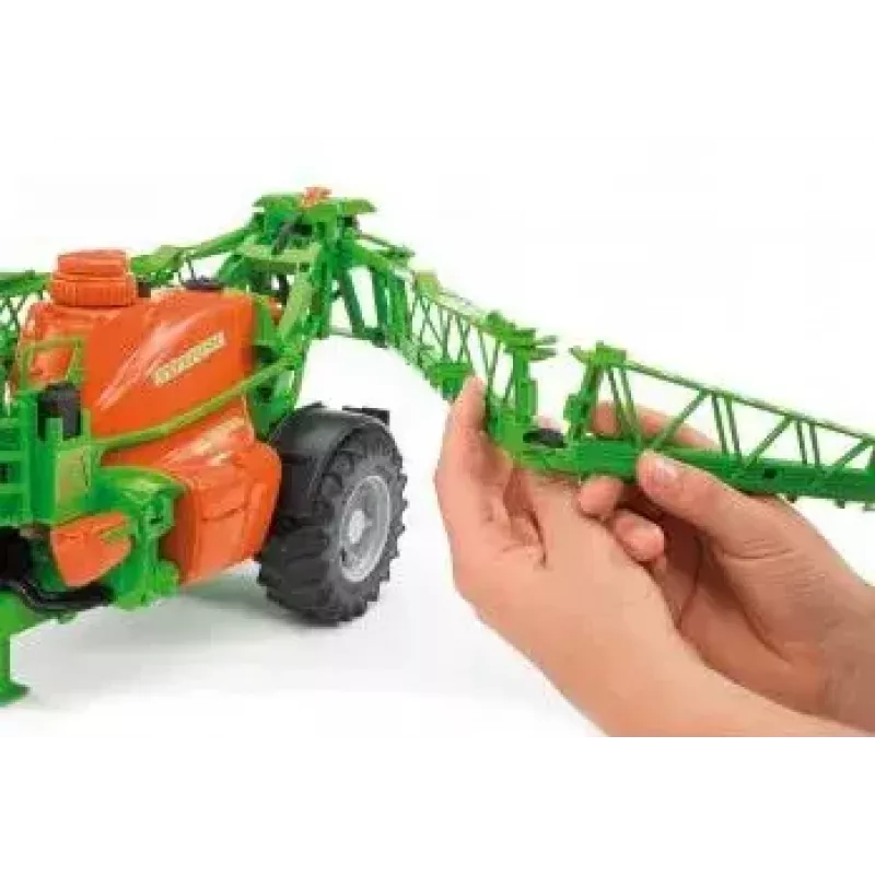 Accesorio para modelo BRUDER Amazone UX 5200 a escala — pieza de plástico verde y naranja