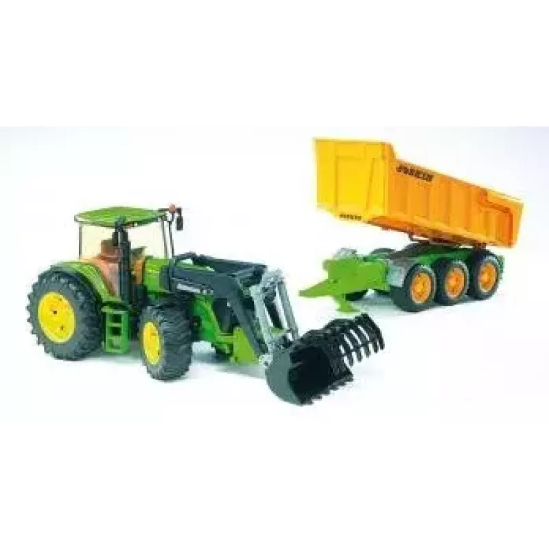 Bruder Joskin remolque volquete, 1:16, verde/amarillo