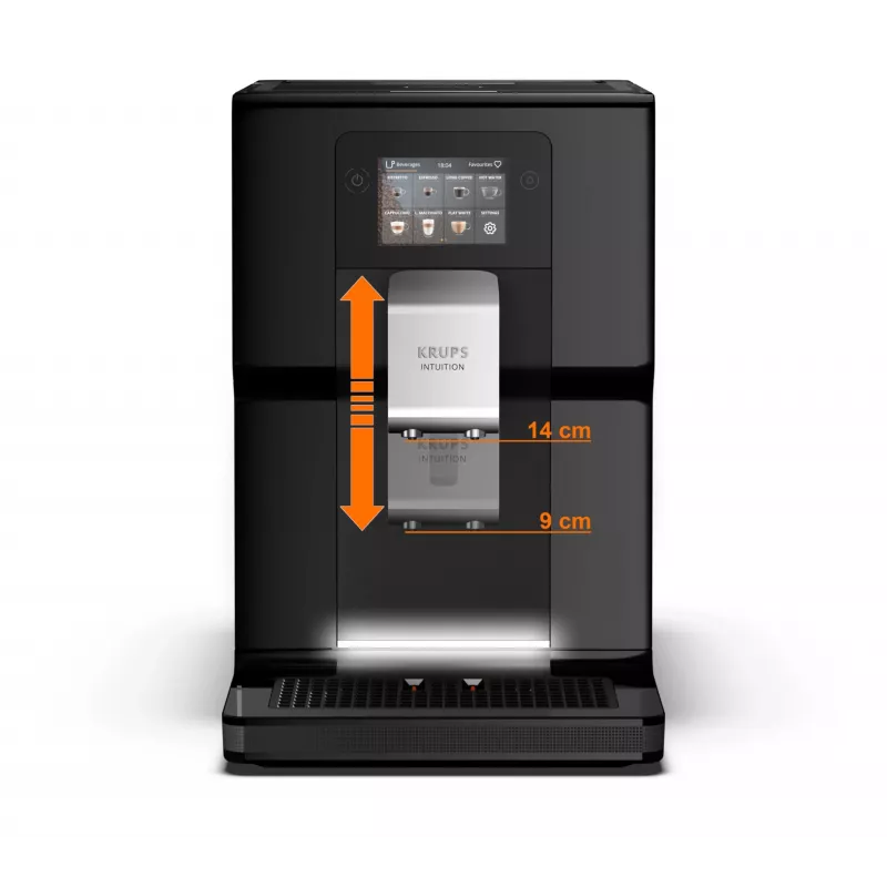 Krups Intuition Preference EA8738 cafetera superautomática, 3 l, negra