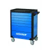 Gedore Workster Highline WHL-L7-TS-147 carro de herramientas, 147 herramientas, azul/negro