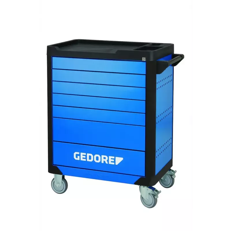 Gedore Workster Highline WHL-L7-TS-147 carro de herramientas, 147 herramientas, azul/negro