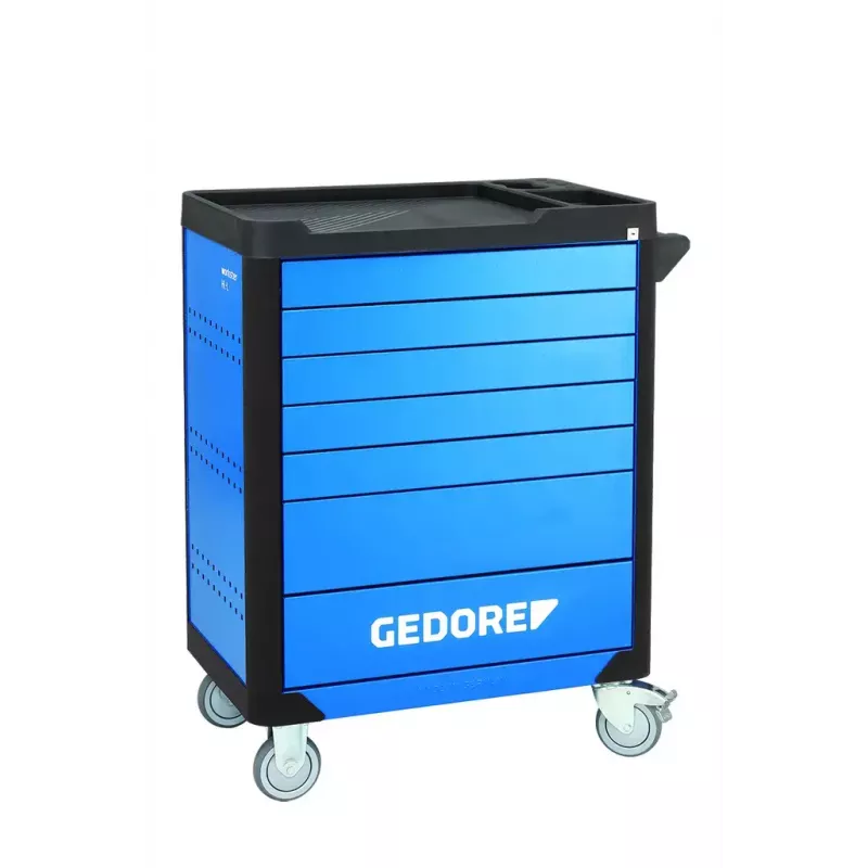 Gedore Workster Highline WHL-L7-TS-147 carro de herramientas, 147 herramientas, azul/negro