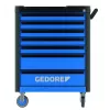 Gedore Workster Highline WHL-L7-TS-147 carro de herramientas, 147 herramientas, azul/negro