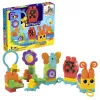 Set de construcción MEGA BLOKS Move 'n Groove Caterpillar de MATTEL — 30 piezas, plástico, multicolor, a partir de 1 año