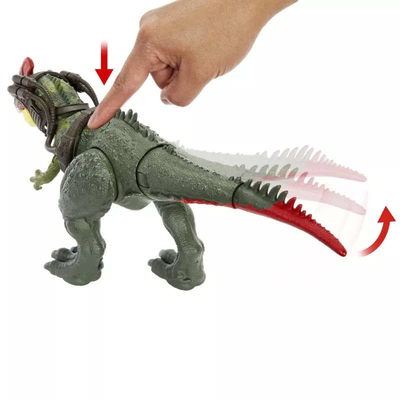 Jurassic World GIGANTIC TRACKERS Sinotyrannus verde rojo plástico 4+