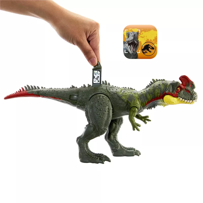 Jurassic World GIGANTIC TRACKERS Sinotyrannus verde rojo plástico 4+