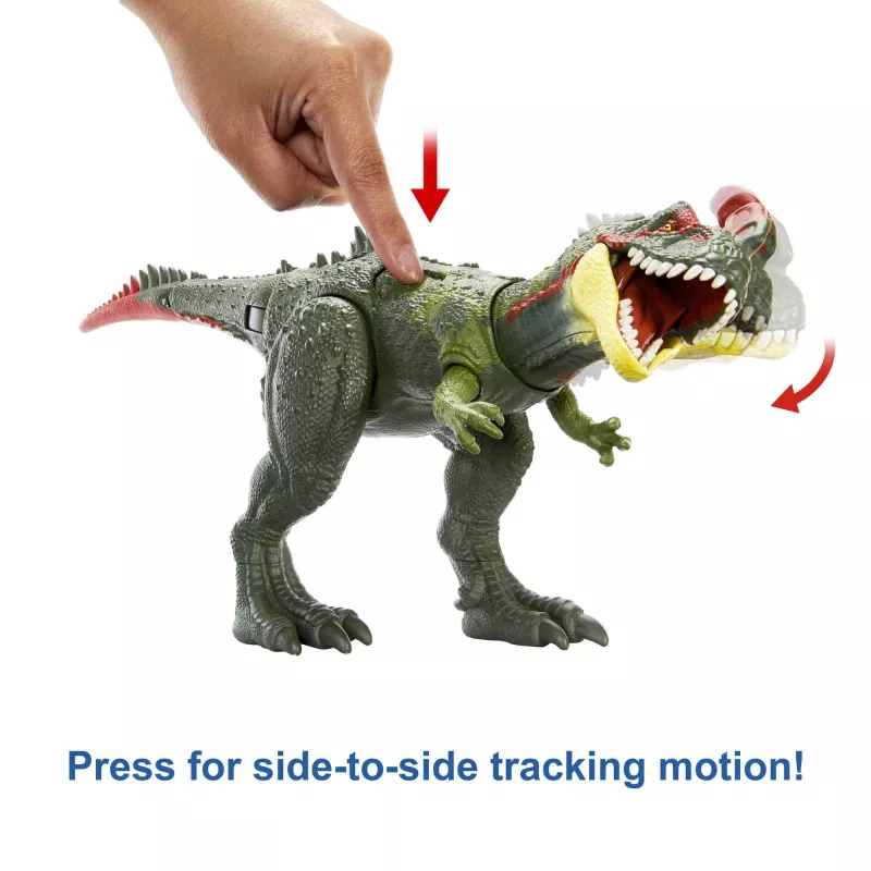 Jurassic World GIGANTIC TRACKERS Sinotyrannus verde rojo plástico 4+