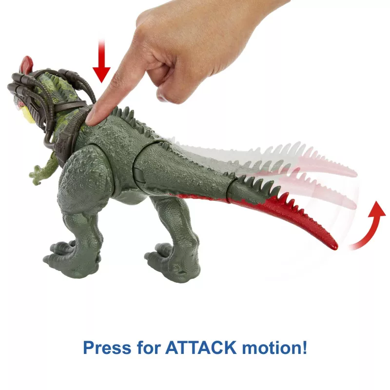 Jurassic World GIGANTIC TRACKERS Sinotyrannus verde rojo plástico 4+