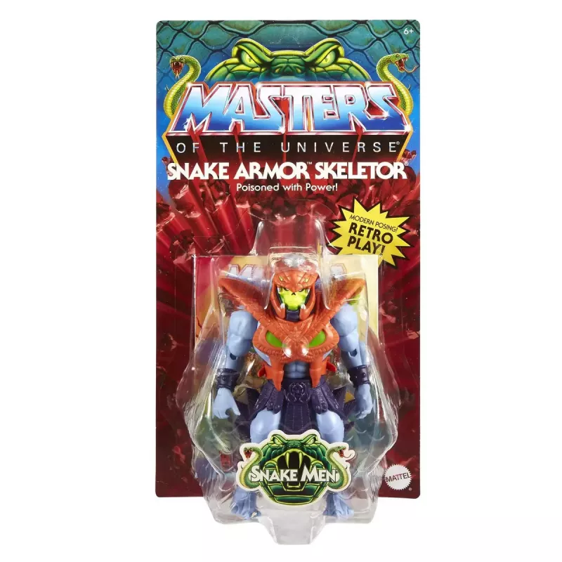 Figura de acción Mattel Masters of the Universe Origins Snake Armor Skeletor