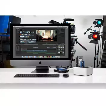 Drive Dock USB-C, base de acoplamiento plata/negro