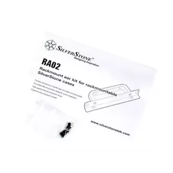 SilverStone SST-RA02B Kit de montaje en rack para cajas GD07/GD08/GD09/GD10, negro
