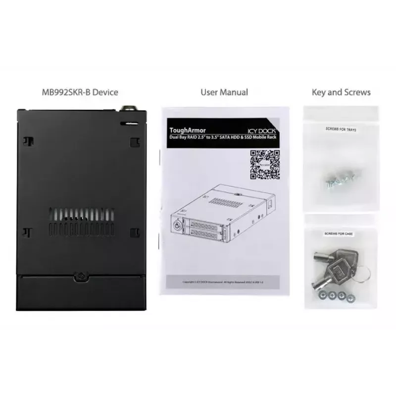 Carcasa de almacenamiento Icy Dock ToughArmor MB992SKR-B