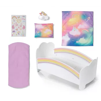 Cama para muñecas ZAPF creation BABY born cama arcoíris 835999 para muñecas de 43 cm