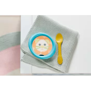 BABY born set de alimentación – accesorio de alimentación para muñecos con imágenes de comidas activadas por agua