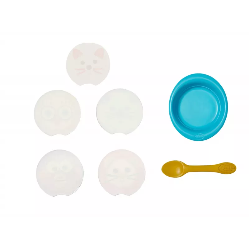 BABY born set de alimentación – accesorio de alimentación para muñecos con imágenes de comidas activadas por agua