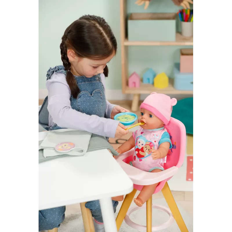 BABY born set de alimentación – accesorio de alimentación para muñecos con imágenes de comidas activadas por agua