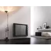 Radiador De’Longhi HMP 1000, elemento de mica, 1000 W, negro, instalación en suelo, para estancias de hasta 60 m³