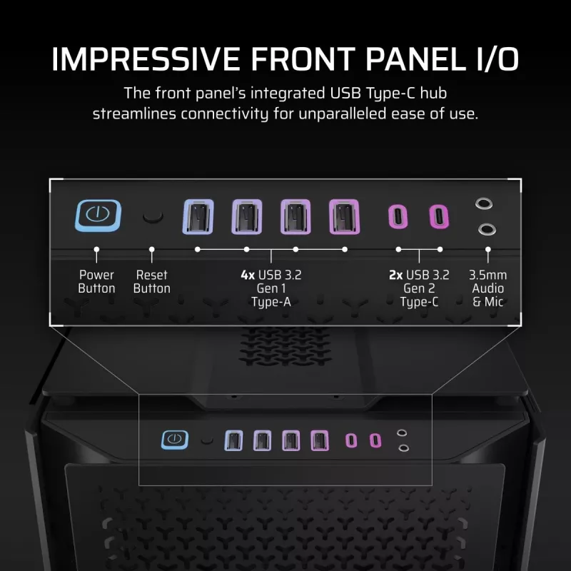 Caja para PC CORSAIR – 9000D RGB Airflow Super Full-Tower