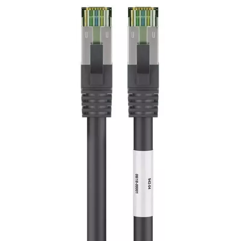 Cable de red Goobay CAT 8.1 cable de parcheo RJ-45 Cat8.1 5m negro