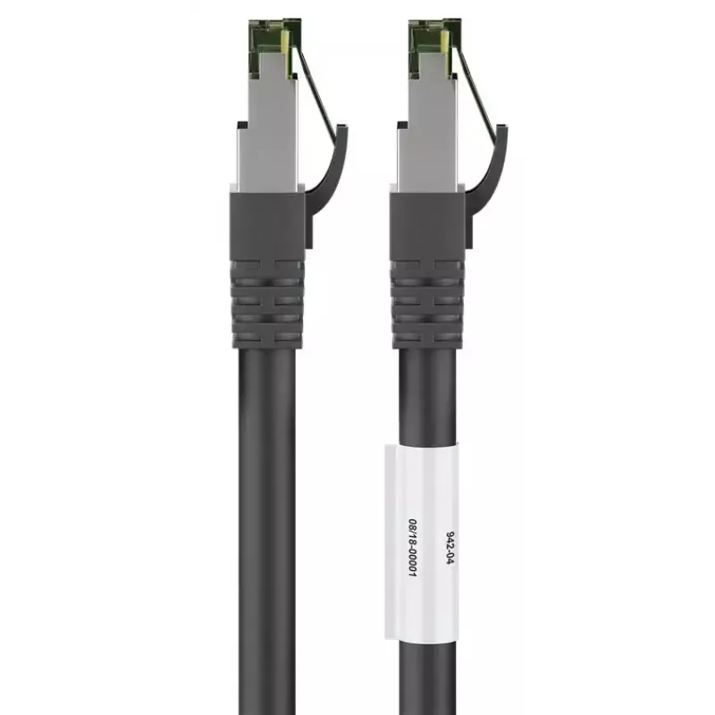 Cable de red Wentronic 66719 Cat8.1 S/FTP 0,25 m negro
