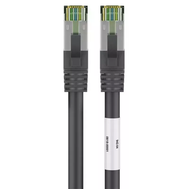 Cable de red Wentronic 66719 Cat8.1 S/FTP 0,25 m negro