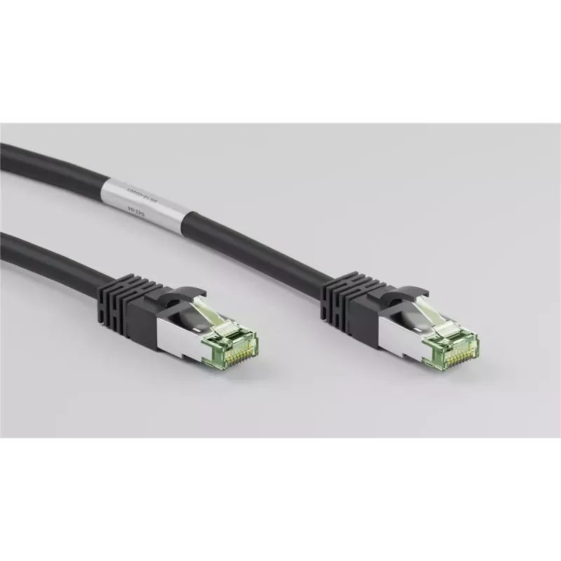 Cable de red Wentronic 66719 Cat8.1 S/FTP 0,25 m negro
