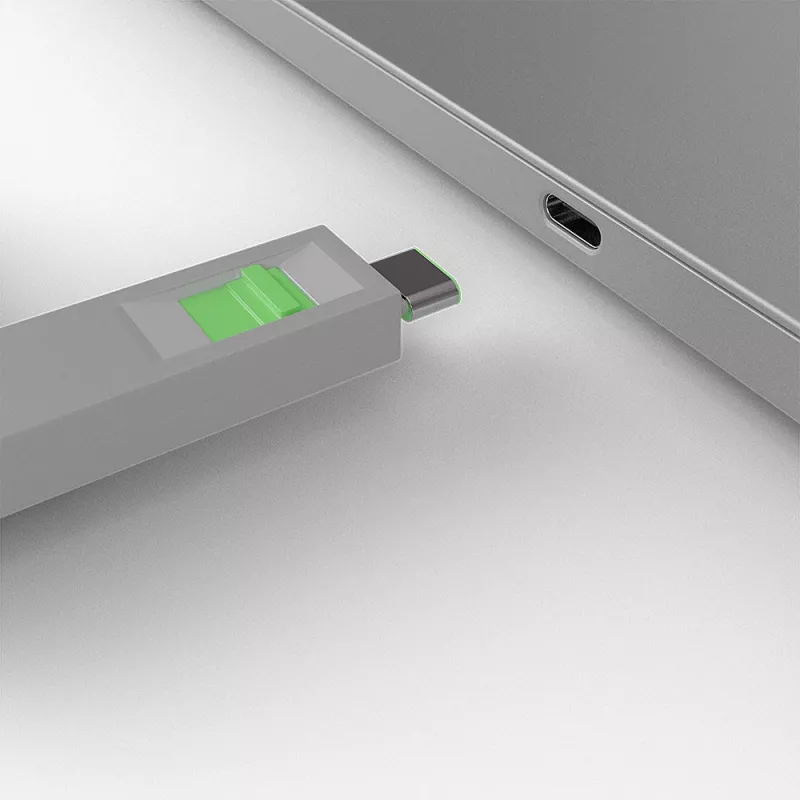 Llave bloqueadora de puertos Lindy USB Type-C llave bloqueadora de puertos pack de 4 verde