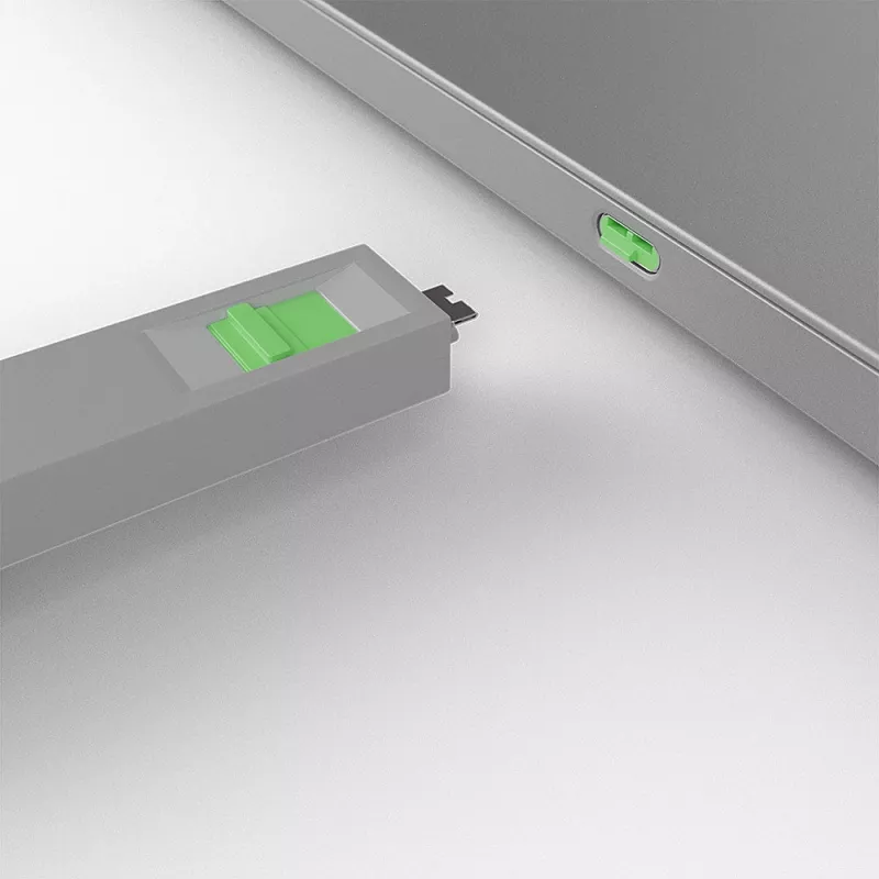 Llave bloqueadora de puertos Lindy USB Type-C llave bloqueadora de puertos pack de 4 verde