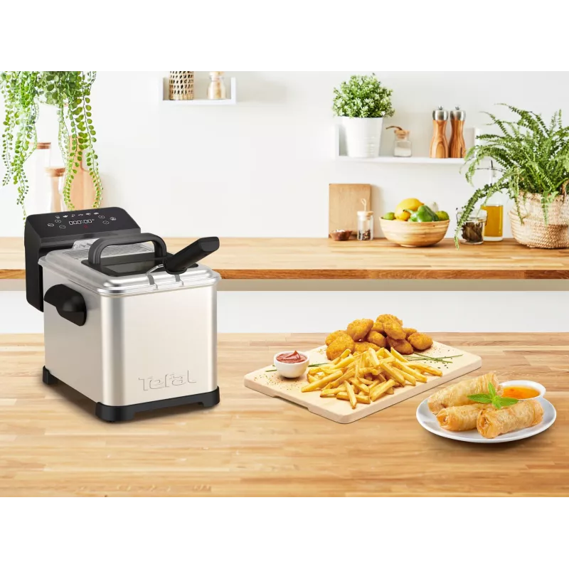 Tefal Family Pro FR507D freidora individual 4 L de pie 2400 W acero inoxidable