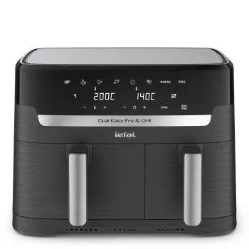 Tefal Dual Easy Fry & Grill EY905B freidora de aire doble de 8,3 L de pie 2700 W gris