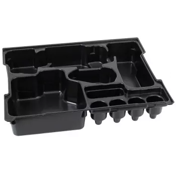Set de organización para caja de almacenamiento Bosch 1 600 A00 2UJ, poliestireno, negro, 406×331×77 mm
