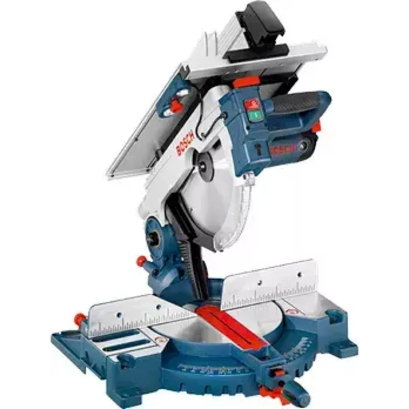 Bosch GTM 12 JL Professional + GTA 2600 0615990EU2 sierra combinada ingletadora con mesa de trabajo, 1800 W, hoja de 305 mm, azul/plata