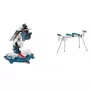 Bosch GTM 12 JL Professional + GTA 2600 0615990EU2 sierra combinada ingletadora con mesa de trabajo, 1800 W, hoja de 305 mm, azul/plata