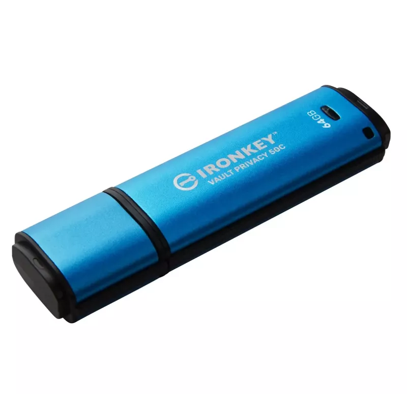 Kingston Technology IronKey 64GB USB-C Vault Privacy 50C AES-256 cifrado, FIPS 197