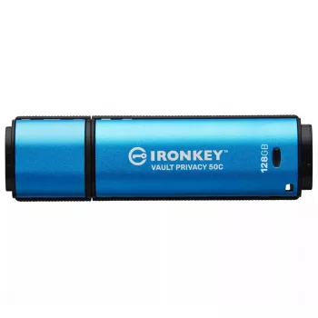 Kingston Technology IronKey 128GB USB-C Vault Privacy 50C AES-256 cifrado, FIPS 197
