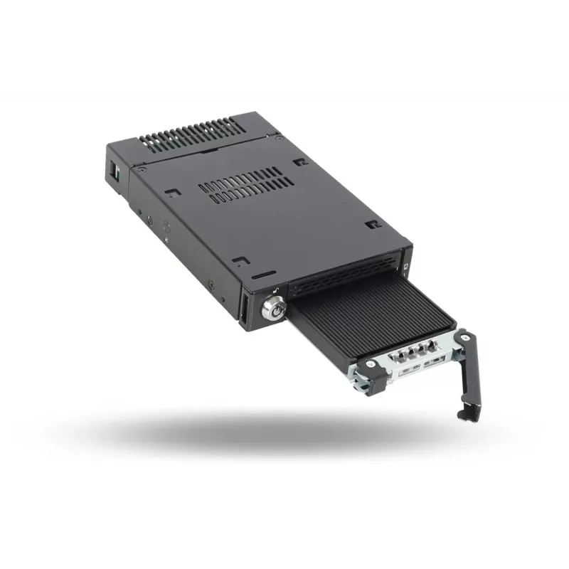 ICYDOCK Mobile Rack con bloqueo por llave miniSAS 1xM.2 NVMe a 1x bahía de 3,5 pulgadas