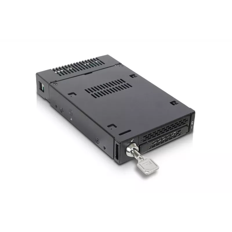 ICYDOCK Mobile Rack con bloqueo por llave miniSAS 1xM.2 NVMe a 1x bahía de 3,5 pulgadas