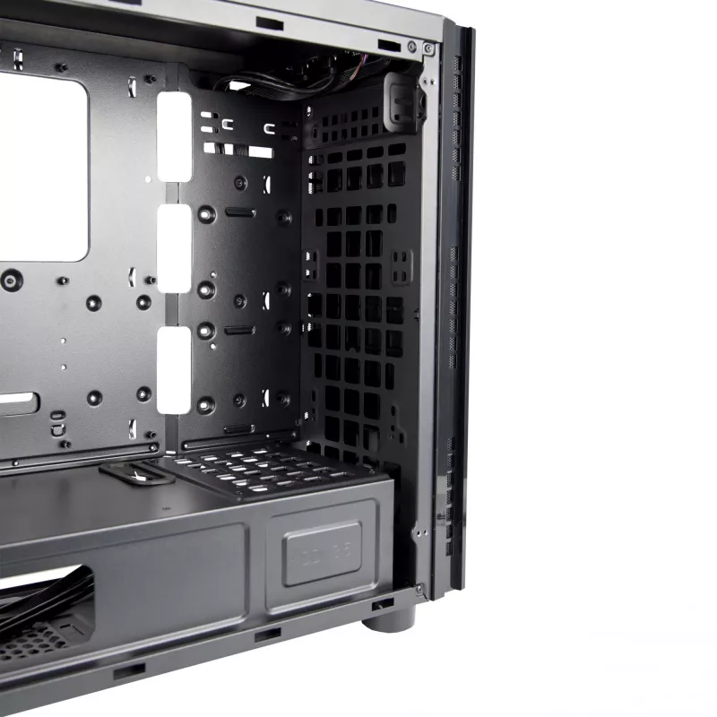 Caja de ordenador Chieftec AL-02B-TG-OP torre negra