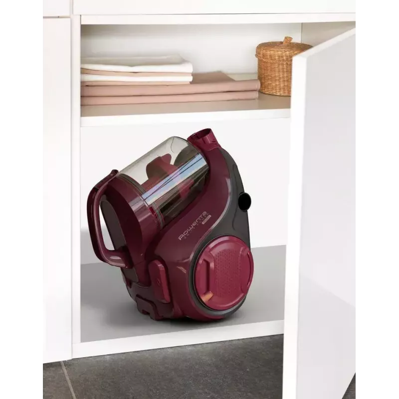 Aspirador de suelo ROWENTA Swift Power RO2933 — 750 W, sin bolsa, burdeos/negro, 4,87 kg