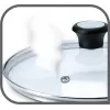 Tapa de sartén Jamie Oliver, Ø 32cm transparente/acero inoxidable
