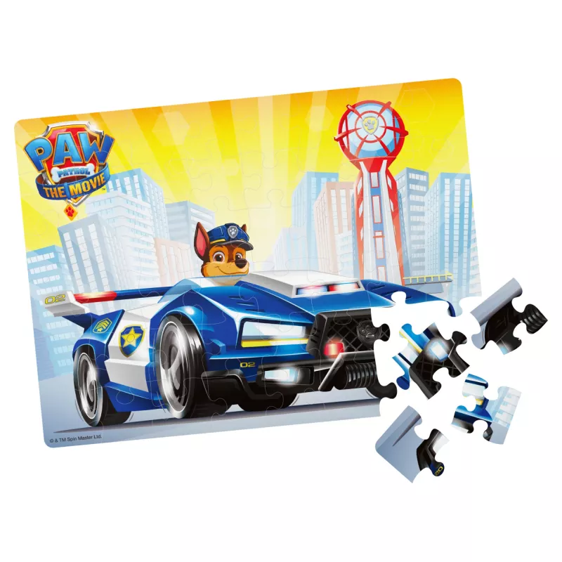 Juegos PAW Patrol La Película, puzle de 48 piezas para niños a partir de 4 años, Chase