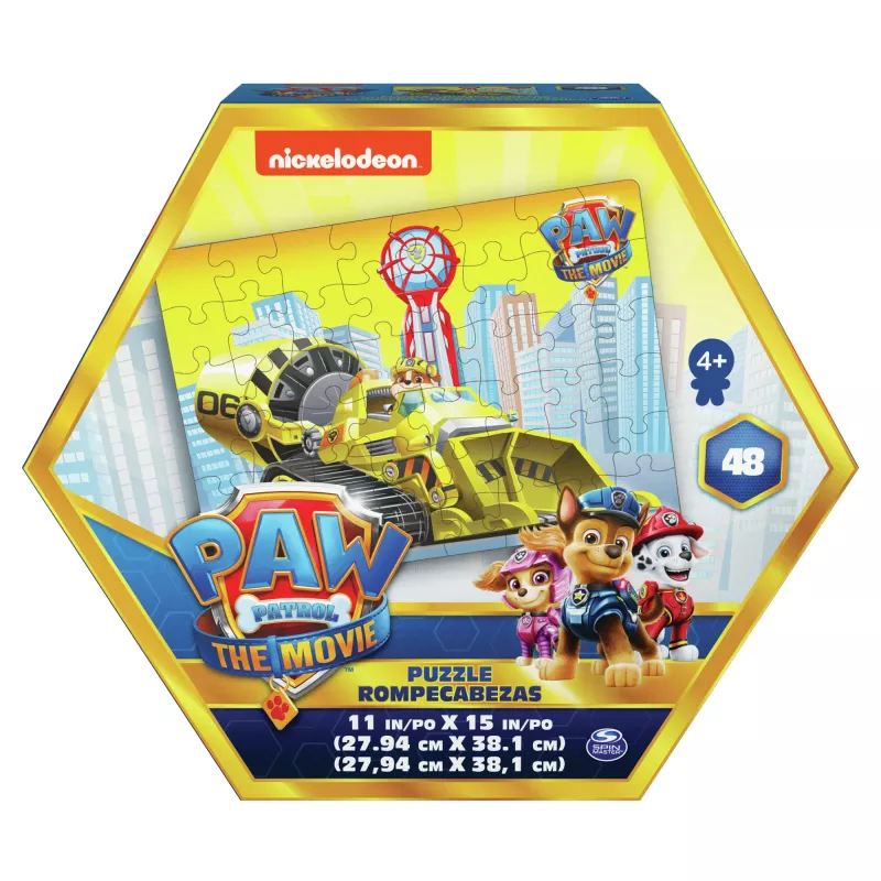 Juegos PAW Patrol La Película, puzle de 48 piezas para niños a partir de 4 años, Chase