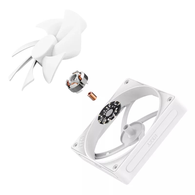 Ventilador NZXT Cooling Fan F120p 120mm blanco presión estática