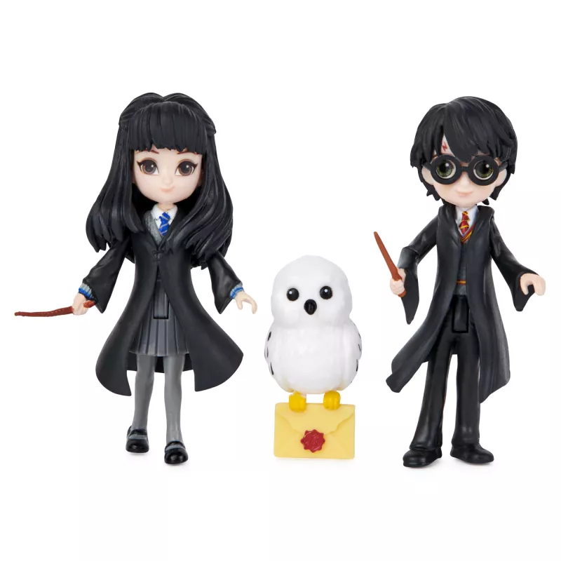 Wizarding World, Magical Minis Harry Potter y Cho Chang set de amistad con criatura, juguete para niños a partir de 5 años