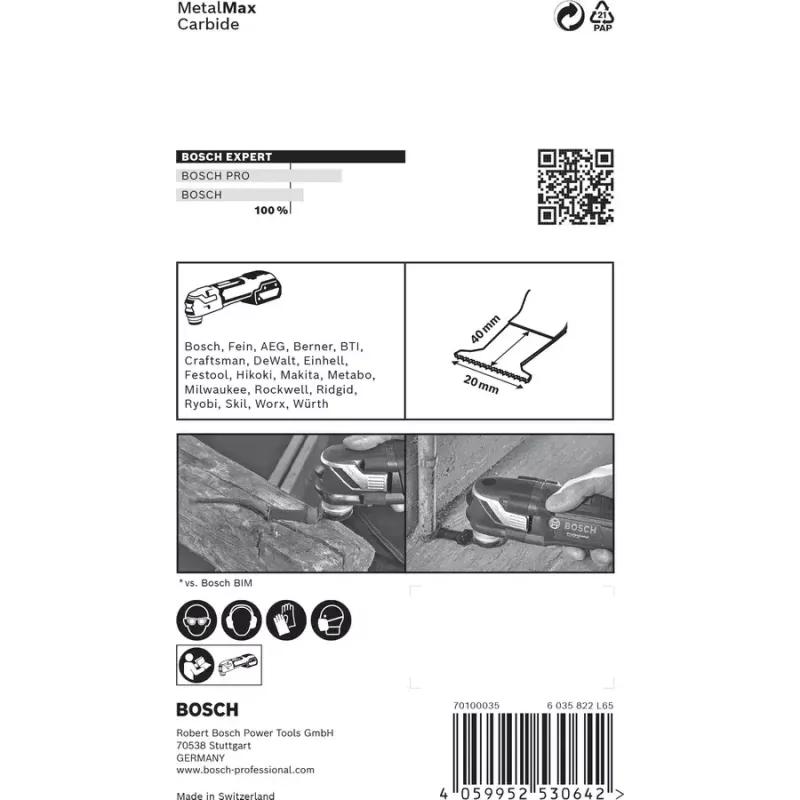 Bosch 2 608 900 012 accesorio para herramienta multifunción hoja de corte por inmersión