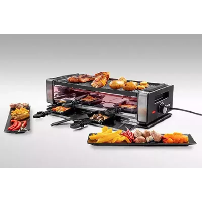 Unold 48730 raclette y grill 8 persona(s) 1200 W negro, acero inoxidable