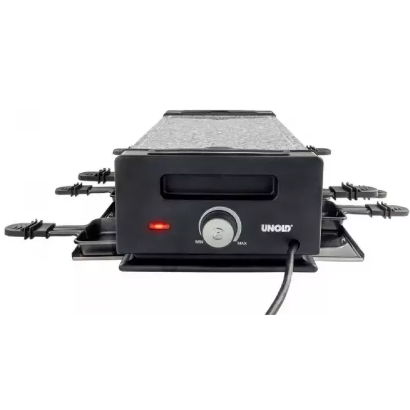 Unold 48730 raclette y grill 8 persona(s) 1200 W negro, acero inoxidable