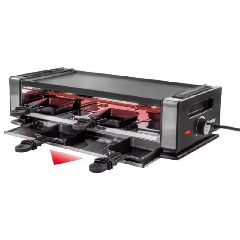 Unold 48730 raclette y grill 8 persona(s) 1200 W negro, acero inoxidable